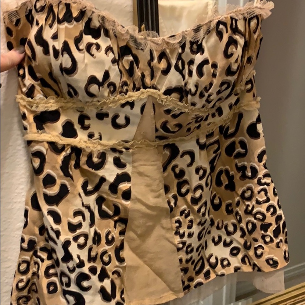 Leopard bustier